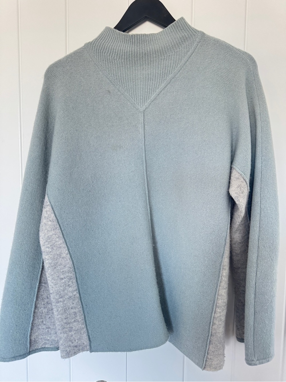 Club Monaco | Dusty Blue Mock-Neck Sweater